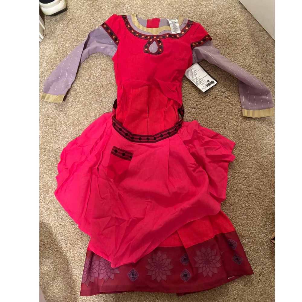 Disney Costume Girls 5/6 Pink Asha Wish Movie Dress Up Halloween NWT